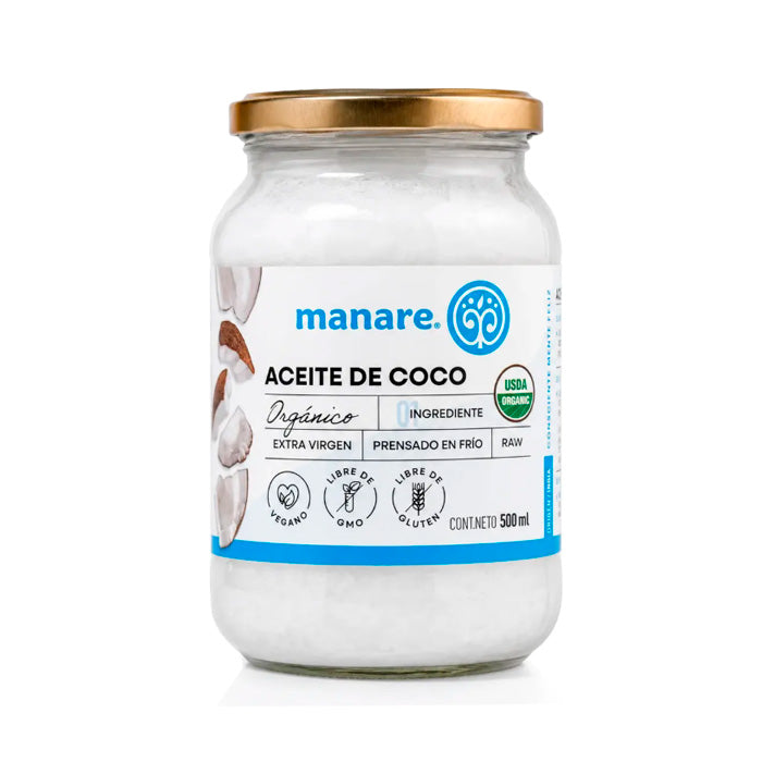 Aceite de Coco Orgánico Manare 500 ml