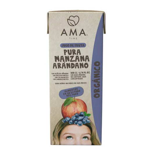 Jugo Manzana Arándano Orgánico Ama 200 ml