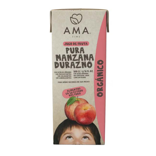 Jugo Manzana Durazno Orgánico Ama 200 ml