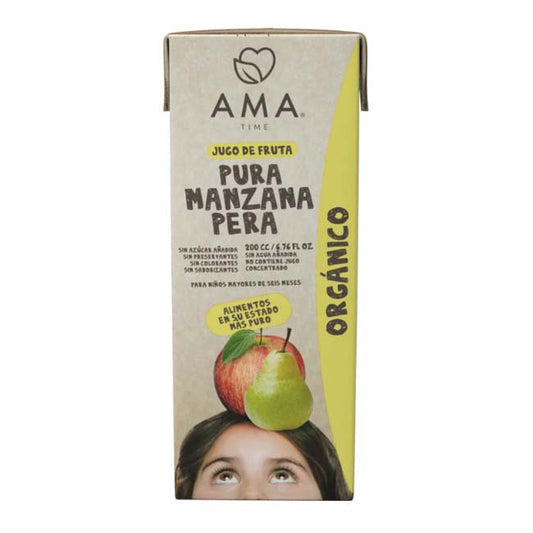 Jugo Manzana Pera Orgánico Ama 200 ml