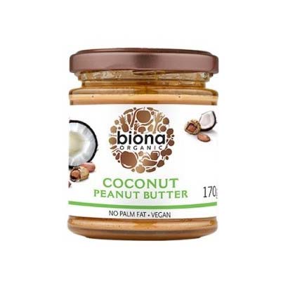 Mantequilla de Maní con Coco Orgánica Biona 170 gr