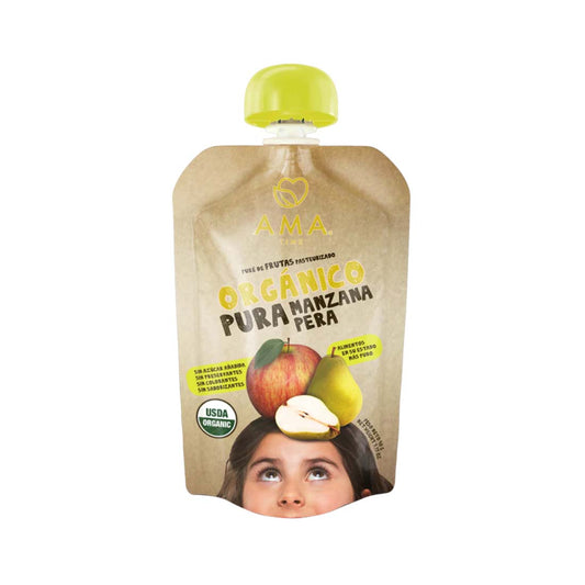Puré Manzana Pera Orgánico Ama 90 gr
