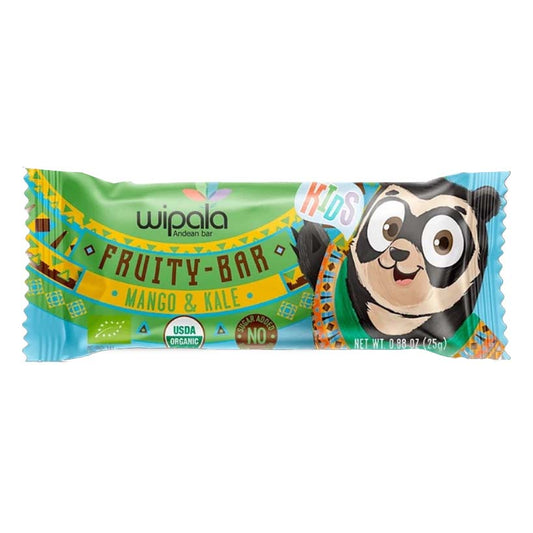 Barra de Frutas y Vegetales Orgánica Mango Quinoa Kale Wipala 25 gr