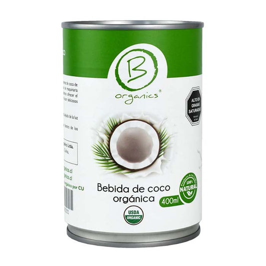 Leche de Coco Orgánica BOrganics 400 ml