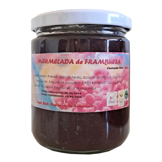 Mermelada de Frambuesa Orgánica Budi Folo 500 gr