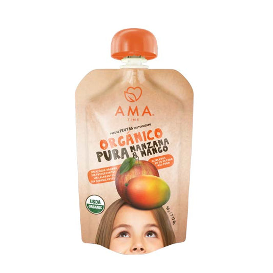 Puré Manzana Mango Orgánico Ama 90 gr
