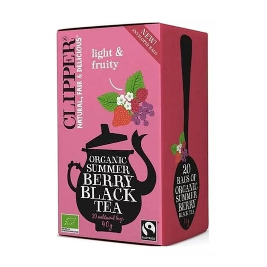 Té Negro con Berries Orgánico Clipper 20 sobres